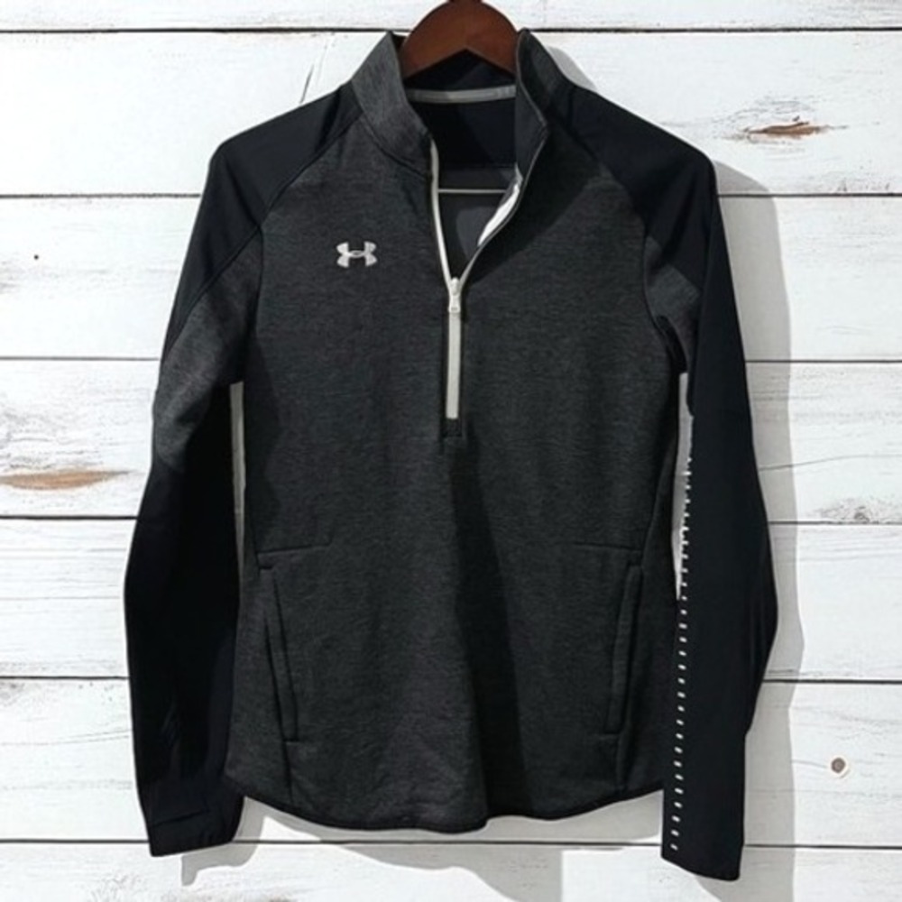 Under‎ Armour Qualifier Hybrid Coldgear Quarter Zip Running Top  Women's M